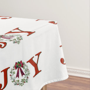 Toalha De Mesa Joy with Wreath