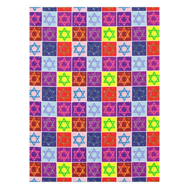 Toalha De Mesa Judaic Tablecloth - Feriados Judaicos - Presente C (Frente)