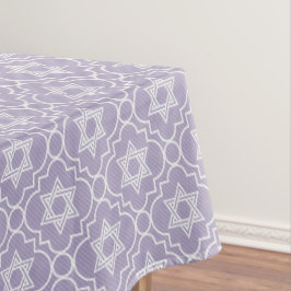 Toalha De Mesa Judaica - Tablecloth - Estrelas Judaicas - Lavanda