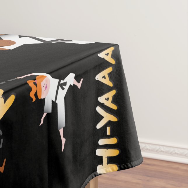 Toalha De Mesa Karate Kids Children Festa de aniversário Tableclo (Posição Original)