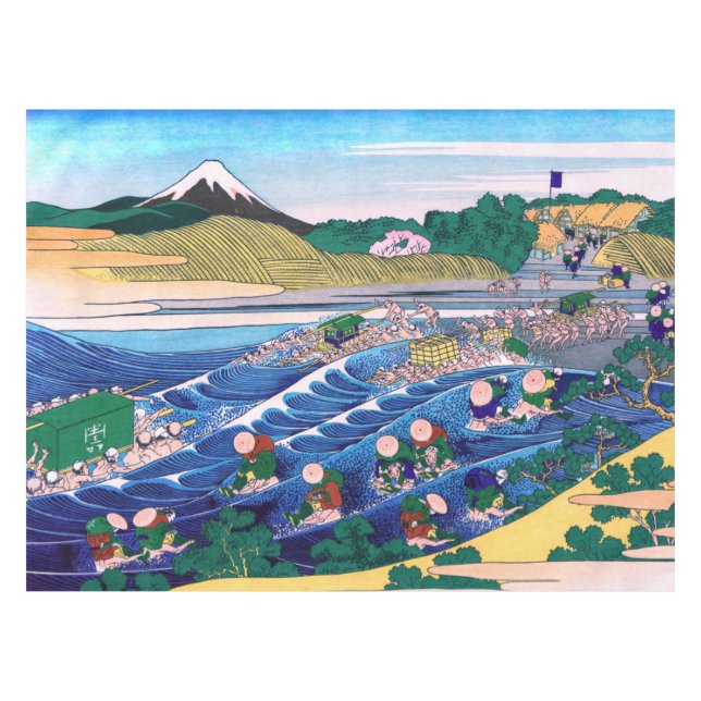 Toalha De Mesa Katsushika Hokusai - Fuji do Kanaya no Tokaido (Frente (Horizontal))