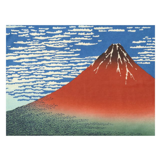 Toalha De Mesa Katsushika Hokusai - Vento fino, Bom dia (Frente (Horizontal))