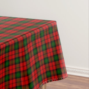 Toalha De Mesa Kerr tartan green xadrez vermelha