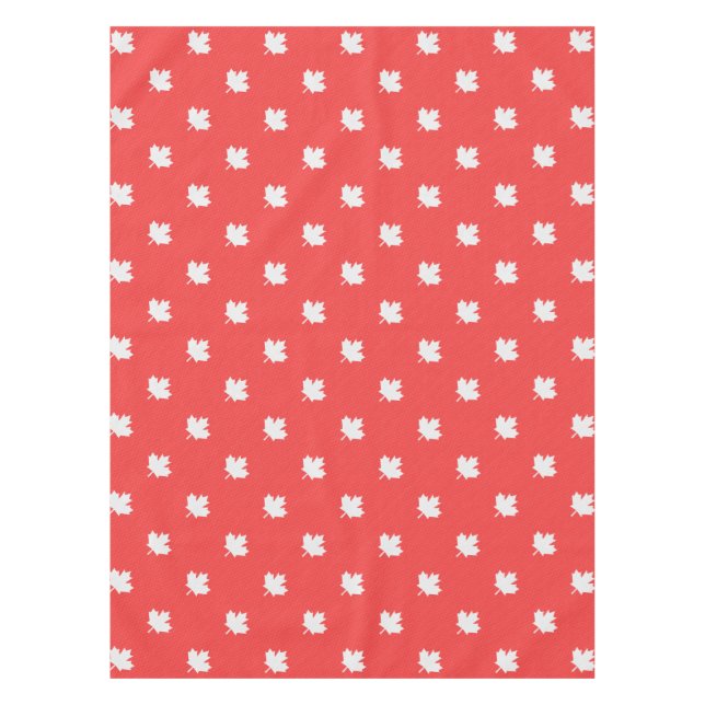 Toalha De Mesa Knit Style Maple Leaf Knitting Motif (Frente)