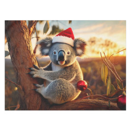 Toalha De Mesa Koala Santa Hat Sentado em Gumtree