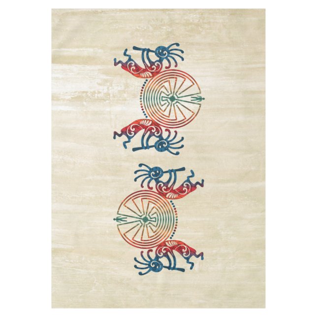 Toalha De Mesa KOKOPELLI / HOMEM NO MAZE + suas ideias (Frente)