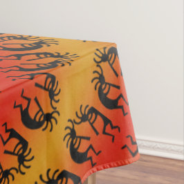 Toalha De Mesa Kokopelli Southwest Padrão Amarelo Laranja