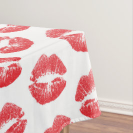 Toalha De Mesa Lábios Vermelhos, Padrão De Lábios, Batom Vermelho