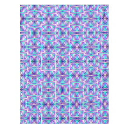 Toalha De Mesa labirinto arquitetônico com verde-aquático e roxo