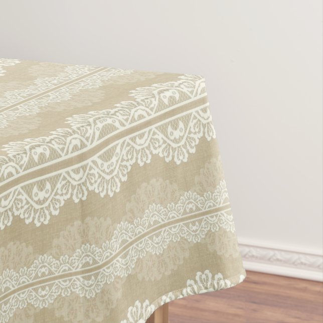 Toalha De Mesa Lace Rustic Farmhouse (Posição Original)