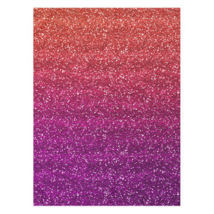 Toalha De Mesa Lacreza Laranja e Roxo Gradiente Brilhante