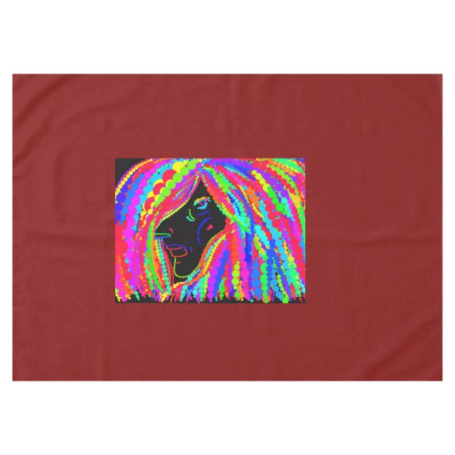 Toalha De Mesa Lady Rainbow Tablecloth (Frente (Horizontal))