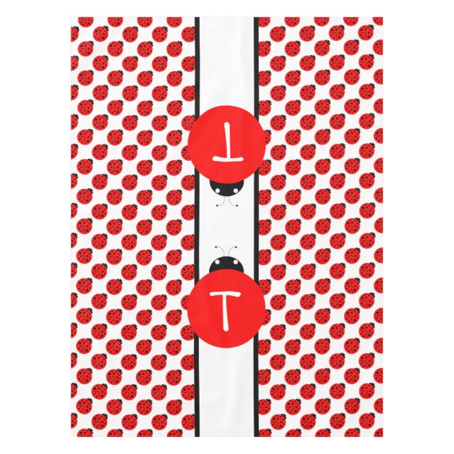 Toalha De Mesa Ladybug Monograma (Frente)