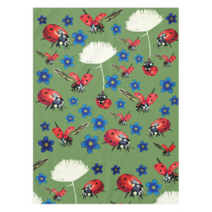 Toalha De Mesa Ladybugs Primavera Tablecloth