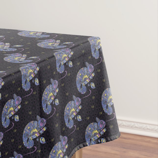 Toalha De Mesa Lagarto de Zentangle (Posição Original)