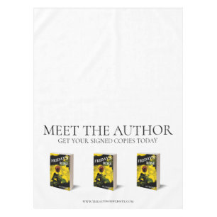 Toalha De Mesa Lançamento de Livro Conheça o Autor
