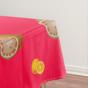 Toalha De Mesa Laranjas - alaranjada Citrus - fruits pink