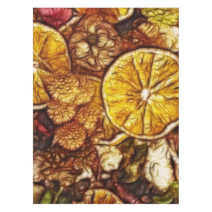 Toalha De Mesa Laranjas de Potpourri Fractais