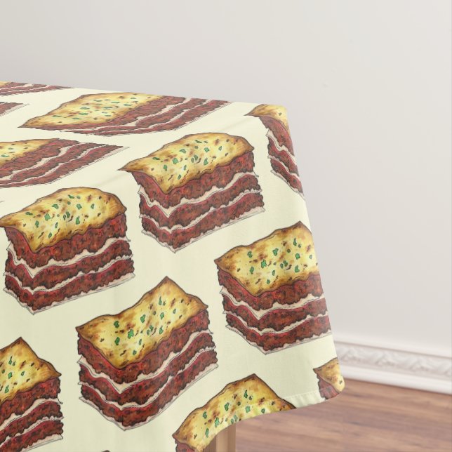 Toalha De Mesa Lasagna Lasagna Restaurant Comida Carne Comida Ita (Posição Original)