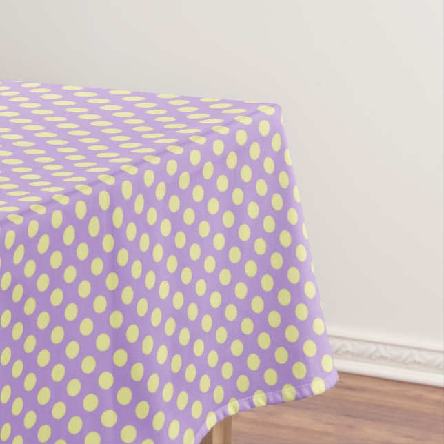 Toalha De Mesa Lavender Lemon Polkadots (Posição Original)