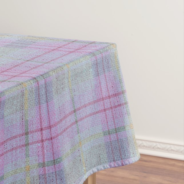 Toalha De Mesa Lavender Plaid Harmony  (Posição Original)