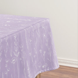 Toalha De Mesa Lavender Wildflower Baby Shower Tablecloth