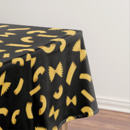 Toalha De Mesa Legal padrão macaroni em preto