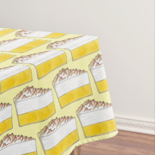Toalha De Mesa Lemon Meringue Pie Slice Picnic Dessert Baking