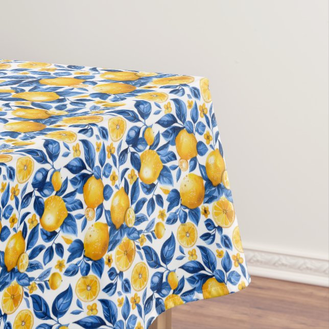 Toalha De Mesa Lemon Pattern Citrus Fruta Tropical Summer (Posição Original)