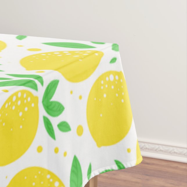 Toalha De Mesa Lemon Tablecloth Amarelo (Posição Original)