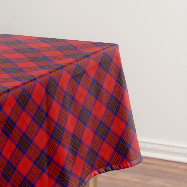 Toalha De Mesa Leslie tartan xadrez azul roxa (Posição Original)