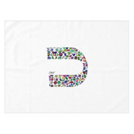 Toalha De Mesa Letra 'CHAF'