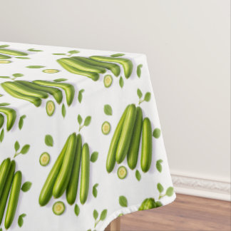 Toalha De Mesa Light Vegetable Cucumber Floral Pattern