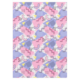 Toalha De Mesa Lilac Rosa Ativo do anos 80 Memphis