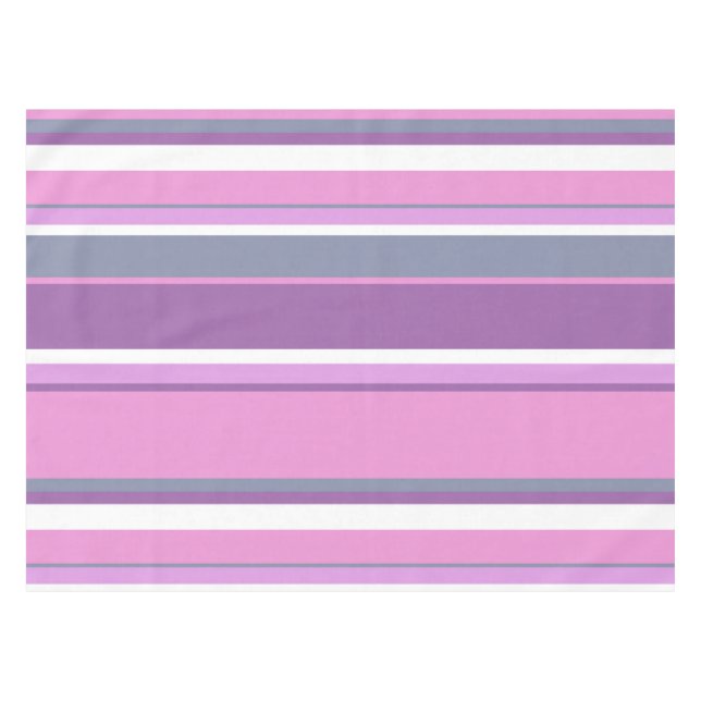 Toalha De Mesa Lilac stripes (Frente (Horizontal))