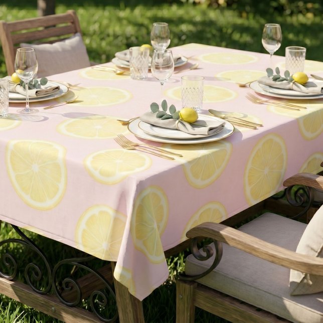 Toalha De Mesa Lima Amarela Rosa  (Criador carregado)