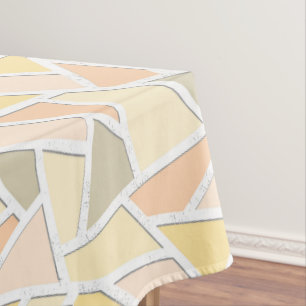 Toalha De Mesa Limão - teste padrão de mosaico amarelo