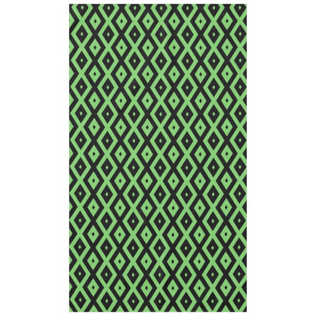 Toalha De Mesa Lime green and black diamond pattern (Frente)