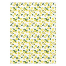Toalha De Mesa Limões Amarelos Padrão de Fruta de Aquarela