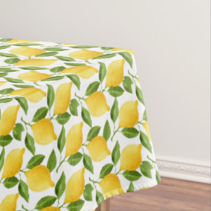 Toalha De Mesa Limões decorativos Algodão