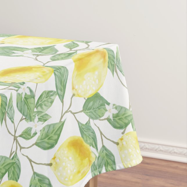 Toalha De Mesa Limões e Folhas Design Tablecloth (Posição Original)