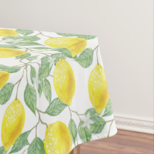 Toalha De Mesa Limões E Folhas Verde