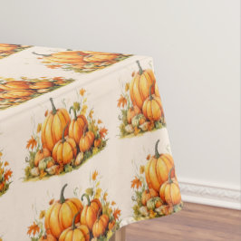 Toalha De Mesa Linda Aquarela Pumpkins Ação de Graças