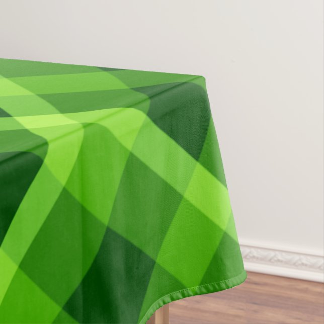 Toalha De Mesa Linda árvore Xadrez verde média Tablecloe (Posição Original)