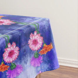 Toalha De Mesa Linda pintura Gerberas Tablecloth de Três Cores