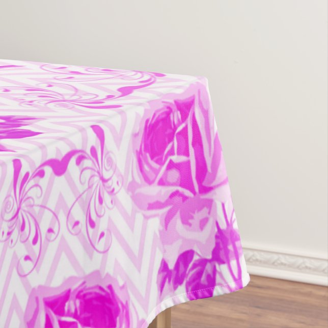 Toalha De Mesa Linda Vintage Purple Floral (Posição Original)