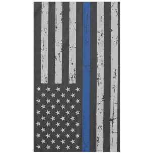 Toalha De Mesa Linha Azul Thin - Policial - Bandeira Americana