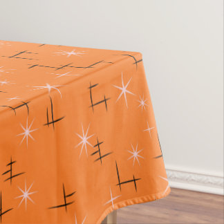 Toalha De Mesa Linhas abstratas e estrelas cor-de-rosa em retro