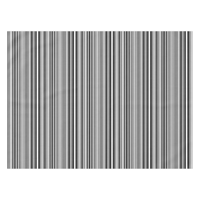 Toalha De Mesa Linhas preto e branco (Frente (Horizontal))