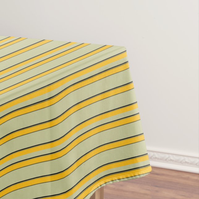 Toalha De Mesa Listras amarelas bonitas e modernas (Posição Original)